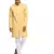 Yellow Plain Cotton Men Kurtas