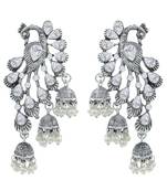 Saizen Wedding Traditional Moti Jhumka Earrings Alloy Drops & Danglers