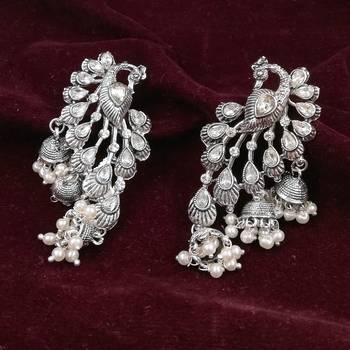 Saizen Wedding Traditional Moti Jhumka Earrings Alloy Drops & Danglers 4