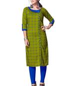 Light-green printed rayon kurtas-and-kurtis