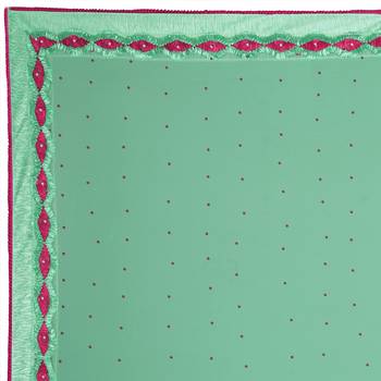 Green Embroidered Georgette Saree With Blouse 5