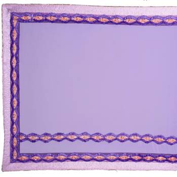 Purple Embroidered Georgette Saree With Blouse 3
