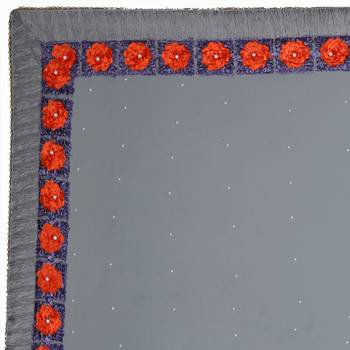 Grey Embroidered Georgette Saree With Blouse 5