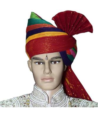 Madhu Shree Safa & Sherwani Multicolor zari readymade jodhpuri safa for men 1