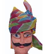 Madhu Shree Safa & Sherwani Cotton Multicolor Turban Pagdi For Mens