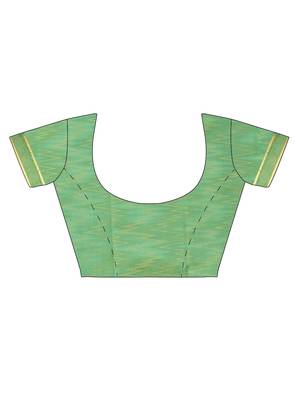 CLASSICATE From The House Of The Chennai Silks Women's Green Dharmavaram Silk With Running Blouse 4