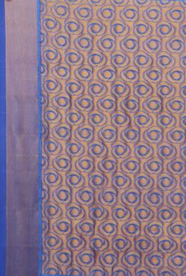 CLASSICATE From The House Of The Chennai Silks Blue Dharmavaram Silk With Running Blouse 4