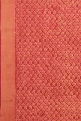 CLASSICATE From The House Of The Chennai Silks Red Dharmavaram Silk With Running Blouse 3