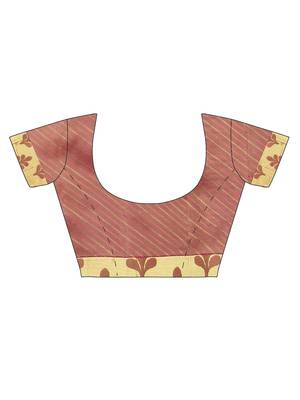 CLASSICATE From The House Of The Chennai Silks Beige Dharmavaram Silk With Running Blouse 5