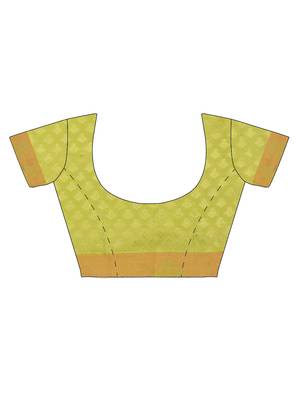 CLASSICATE From The House Of The Chennai Silks Green Dharmavaram Silk With Running Blouse 3