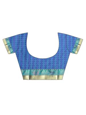 CLASSICATE From The House Of The Chennai Silks Green Dharmavaram Silk With Running Blouse 4