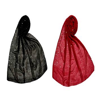 Stole For Women - Set Of 2- Best Seller - Premium Cotton Rain Drop Stole 1