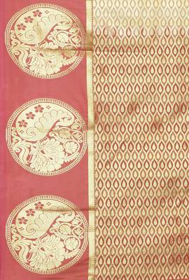 CLASSICATE From The House Of The Chennai Silks Beige Dharmavaram Silk With Running Blouse 4