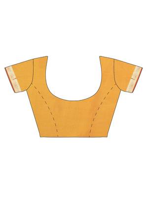 CLASSICATE From The House Of The Chennai Silks Golden Dharmavaram Silk With Running Blouse 5