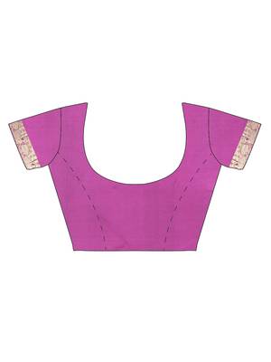 CLASSICATE From The House Of The Chennai Silks Purple Dharmavaram Silk With Running Blouse 5