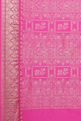 CLASSICATE From The House Of The Chennai Silks Blue Kanjivaram Silk With Running Blouse 4