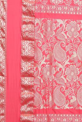 CLASSICATE From The House Of The Chennai Silks Green Kanjivaram Silk With Running Blouse 4