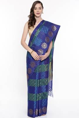CLASSICATE From The House Of The Chennai Silks Multicolor Organza Saree With Running Blouse 1