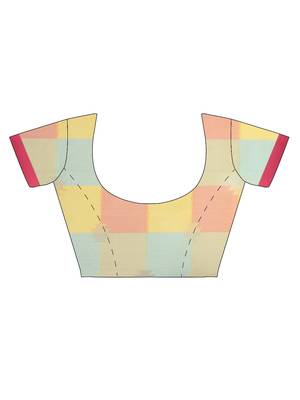 CLASSICATE From The House Of The Chennai Silks Multicolor Organza Saree With Running Blouse 5