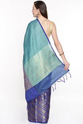 CLASSICATE From The House Of The Chennai Silks Multicolor Organza Saree With Running Blouse 3