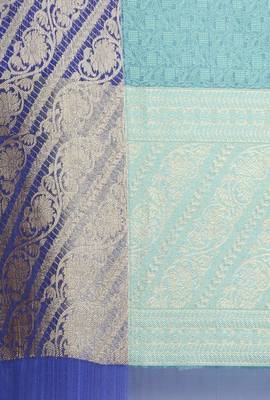 CLASSICATE From The House Of The Chennai Silks Multicolor Organza Saree With Running Blouse 4