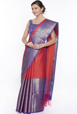CLASSICATE From The House Of The Chennai Silks Multicolor Organza Saree With Running Blouse 2