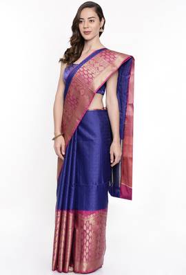 CLASSICATE From The House Of The Chennai Silks Multicolor Organza Saree With Running Blouse 2