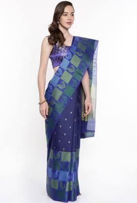 CLASSICATE From The House Of The Chennai Silks Multicolor Organza Saree With Running Blouse 2