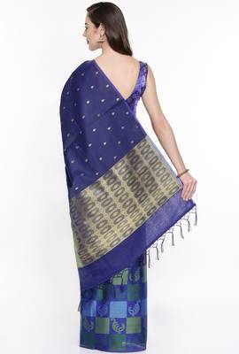 CLASSICATE From The House Of The Chennai Silks Multicolor Organza Saree With Running Blouse 3