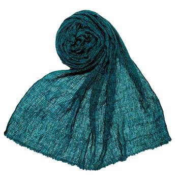 Green  Premium Plain Cotton Hijab 1