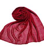 Maroon  Premium Plain Cotton Hijab