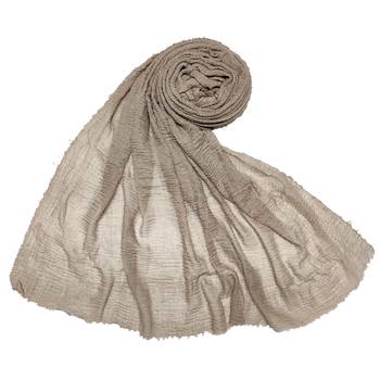 Brown  Premium Plain Cotton Hijab 1