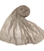 Brown  Premium Plain Cotton Hijab