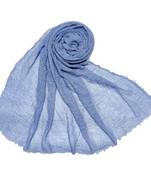 Light Blue  Premium Plain Cotton Hijab