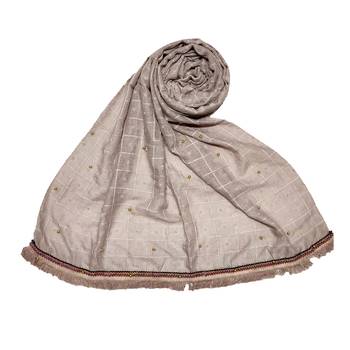 Purple Cotton Box Checkered  Premium Golden Stone 1