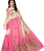 Multicolor Printed Art Silk Saree With Blouse