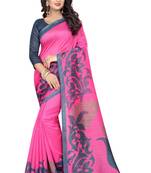 Multicolor Printed Art Silk Saree With Blouse
