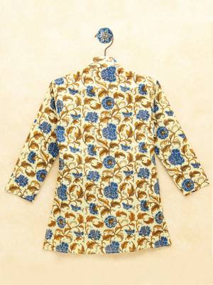 Multicolor printed cotton boys-kurta-pyjama 2