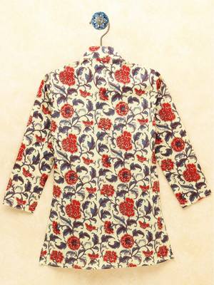 Multicolor printed cotton boys-kurta-pyjama 2