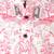 Pink and GreyTemple Printed Khadi Cotton Kurta with Black Churidar