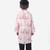 Pink and GreyTemple Printed Khadi Cotton Kurta with Black Churidar