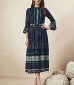 Multicolor Printed Rayon Ethnic Kurtis