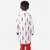 White and Black Ikkat Cotton Kurta and Red churidar