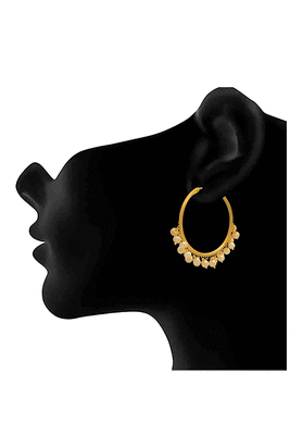 Gold pearl chandbali 2