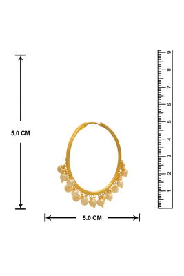 Gold pearl chandbali 3