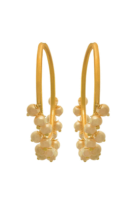 Gold pearl chandbali 4