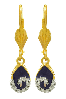 Gold diamond danglers-drops 1