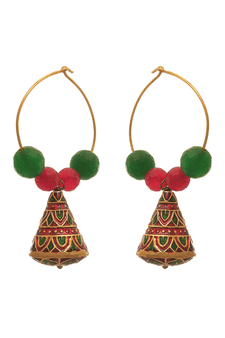 Gold chandbali