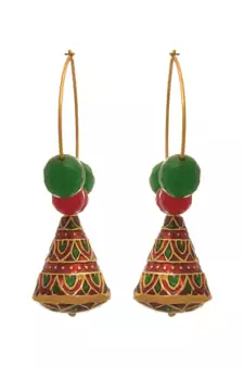 Gold chandbali