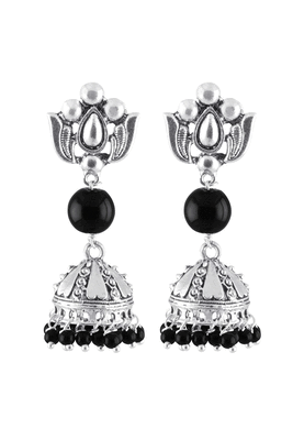 Silver pearl jhumkas 1